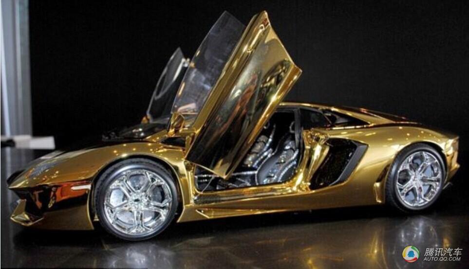 世界最贵的车黄金跑车图片