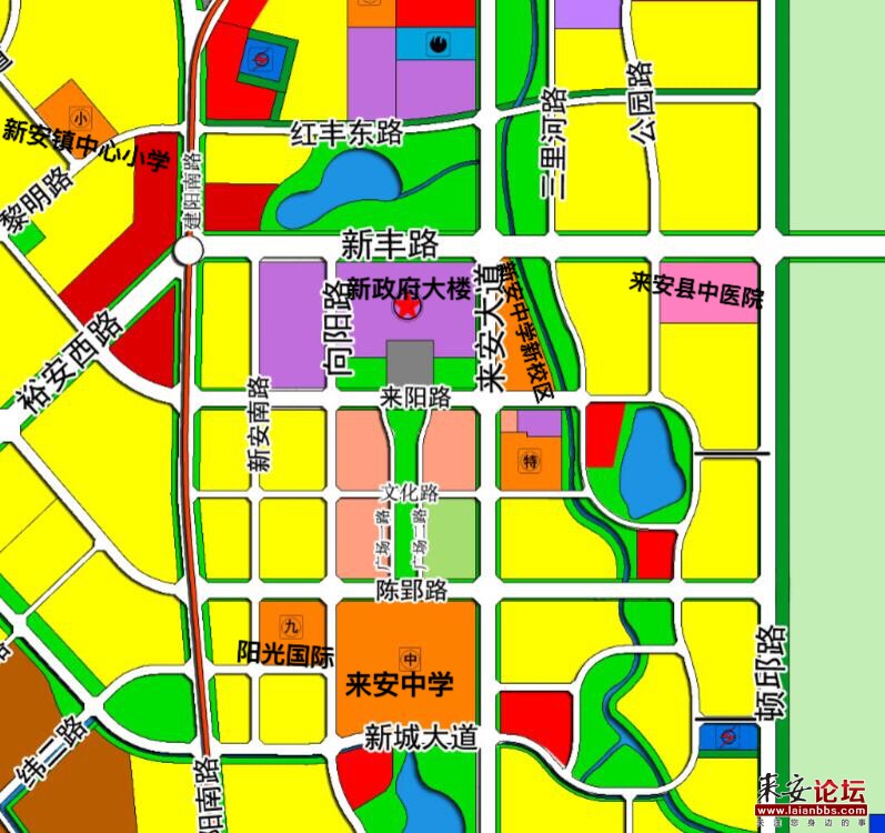 来安县新安镇规划图图片