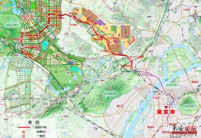 宁滁城际南线线路图图片